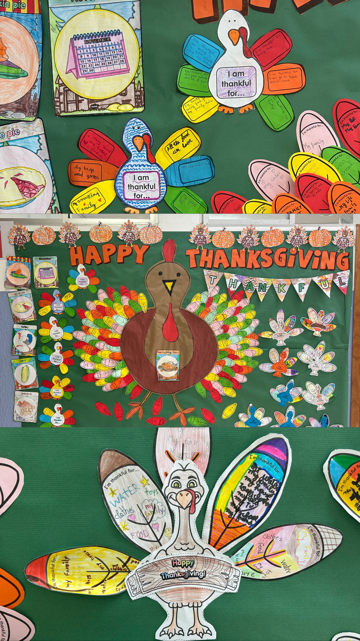 This year we introduced Thanksgiving Day and we all created lovely pieces of work