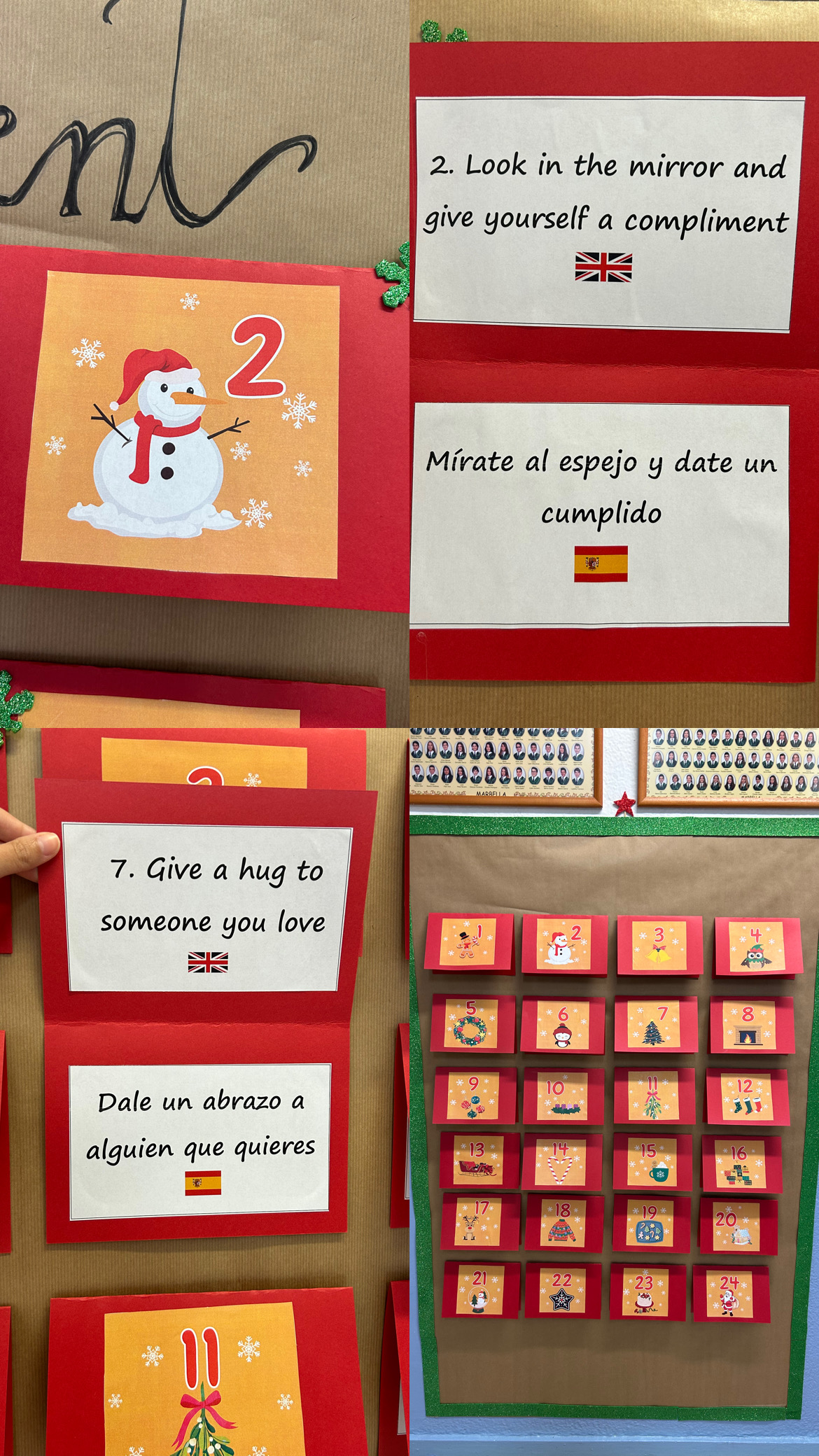 This year our school community had fun following the advent calendar challenge. Kids, staff and families had a great time!