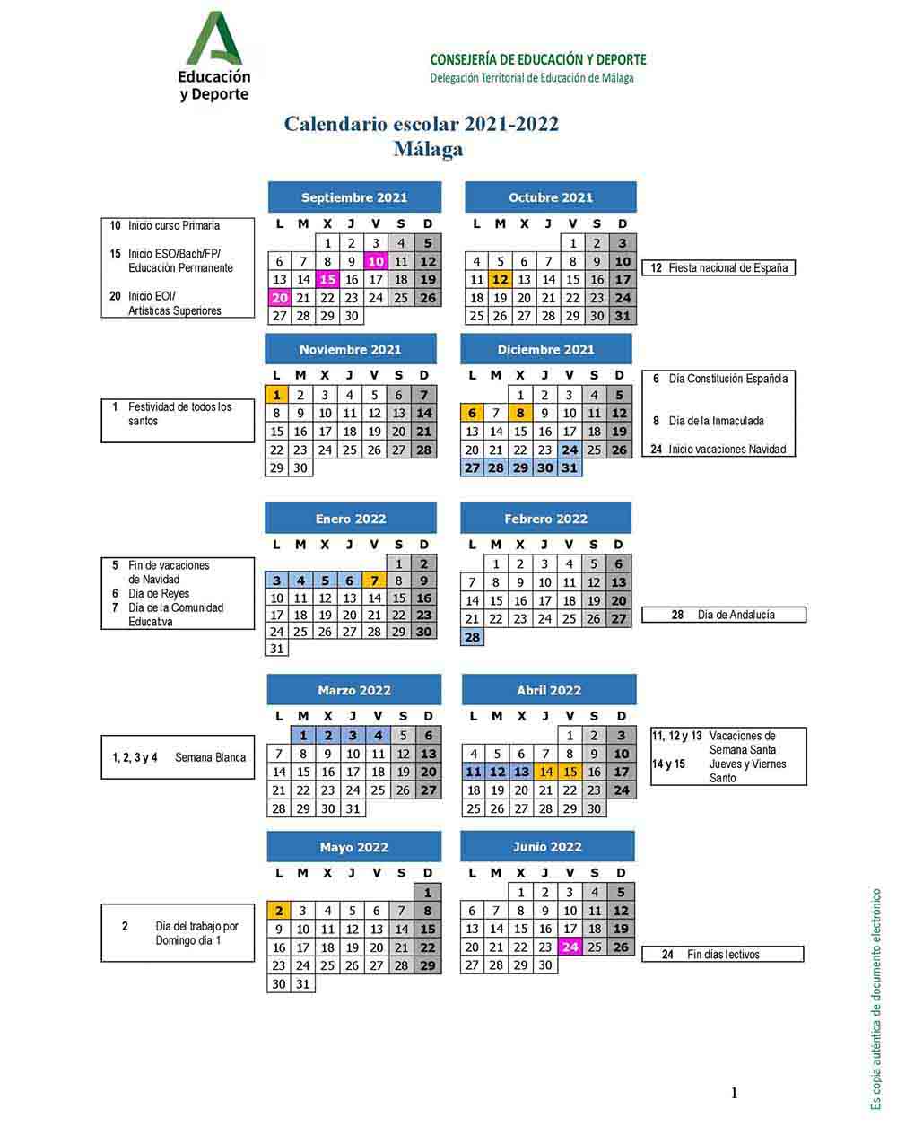 Calendario